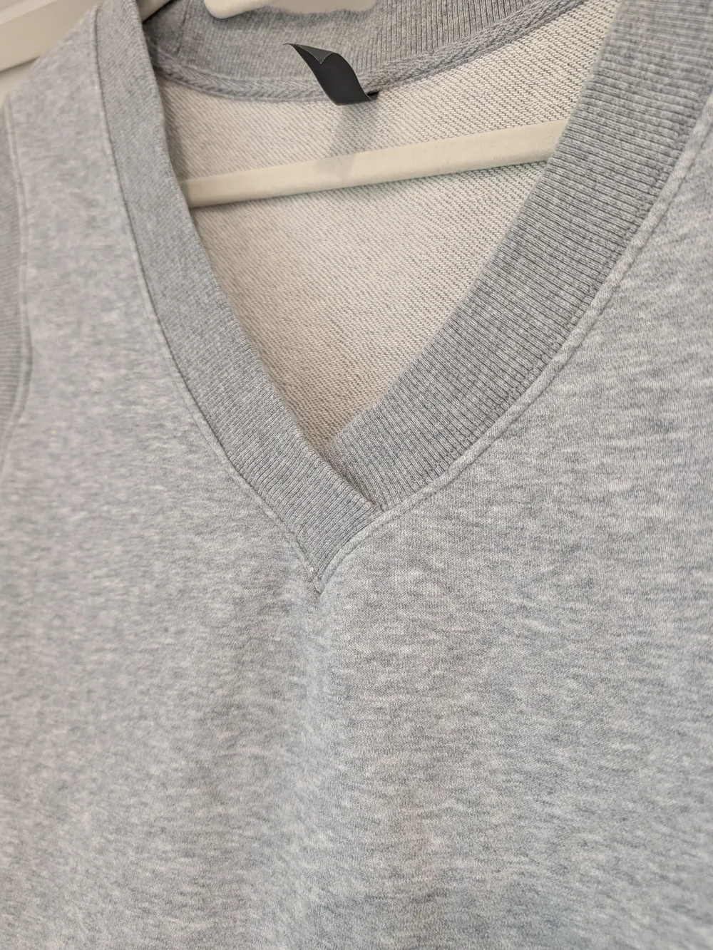 Vuori Grey Sleeveless Sweatshirt V-Neck Dress Size M